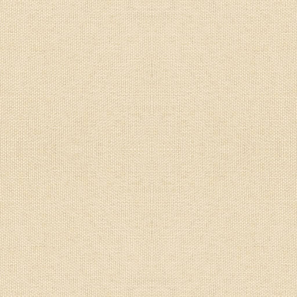 vidaXL Kruk Crèmekleurig - Stof & Hout - 34% Korting