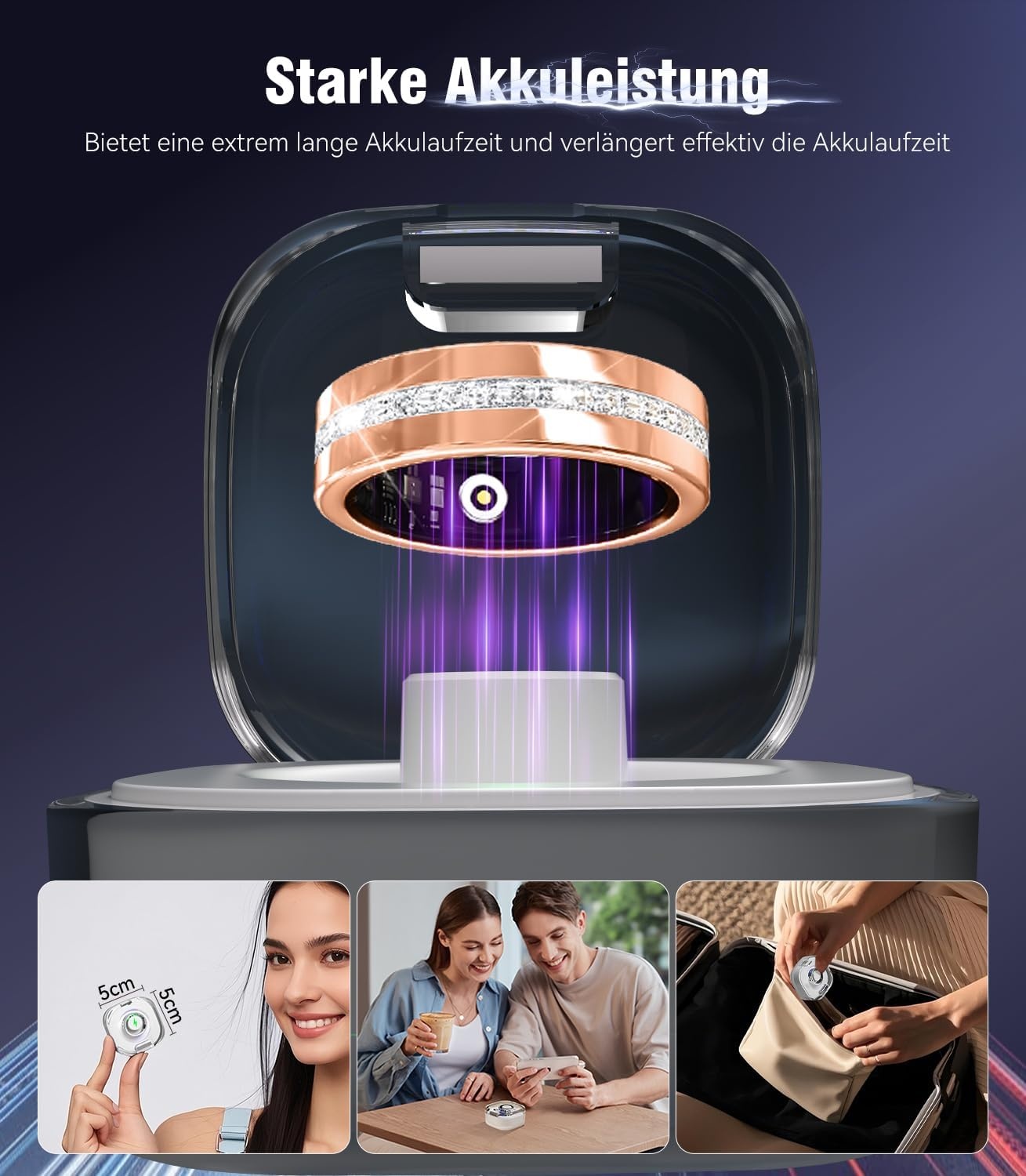 Slimme Ring Goud | Fitness Tracker | Slaap | SpO2 | IP68 Waterdicht | 59% Korting
