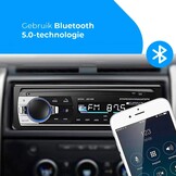 NK AutoRadio - Bluetooth Handsfree 4.0, AUX Functie, MP3 Speler en Dubbele USB Poort, FM Stereo Geluid, Handsfree Bellen, Afstandsbediening, LCD Scherm, iOS & Android