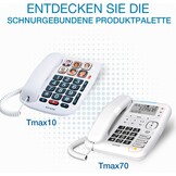 Alcatel Tmax 10 Kabel Gebonden Telefoon voor Senioren, Wit, 1 Stuk