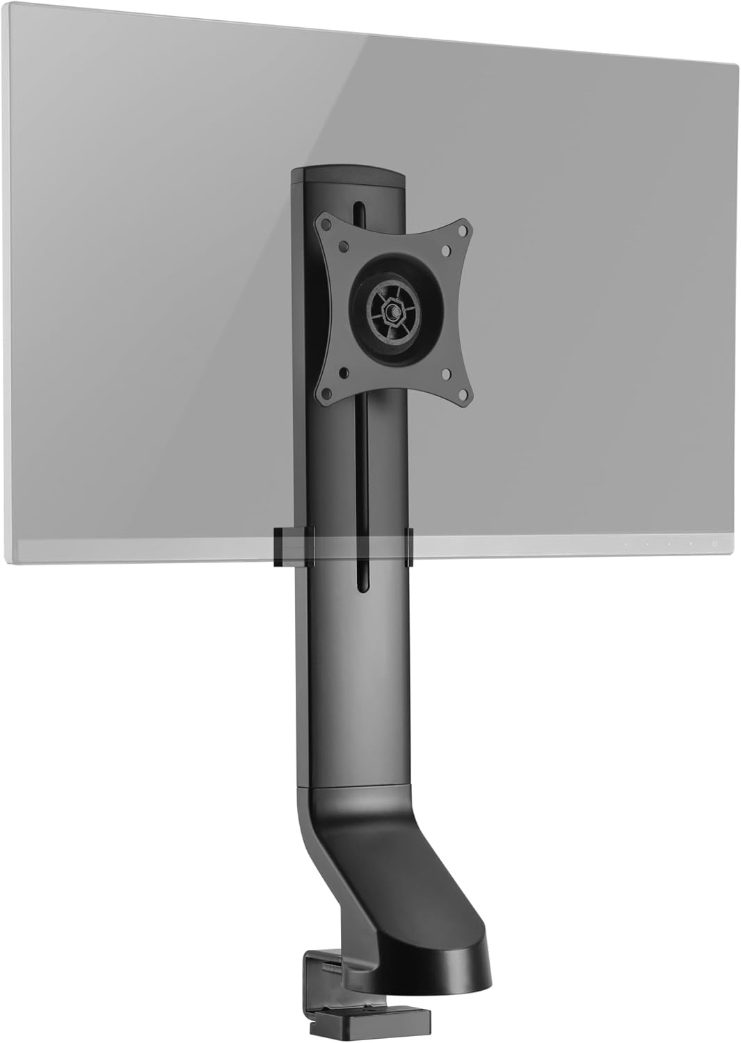 RICOO Monitor Mount TS2011 Mounting for flat screens with 17-27 inch with max VESA-Norm 100x100 bracket arm for desk-top or Workstation surface PC screen stand in Black
