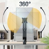 RICOO Monitor Mount TS2011 Mounting for flat screens with 17-27 inch with max VESA-Norm 100x100 bracket arm for desk-top or Workstation surface PC screen stand in Black