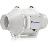 Hon&Guan Buisventilator 100mm - Kanaalventilator met 2 Snelheden voor Badkamer en Kantoor - Wit