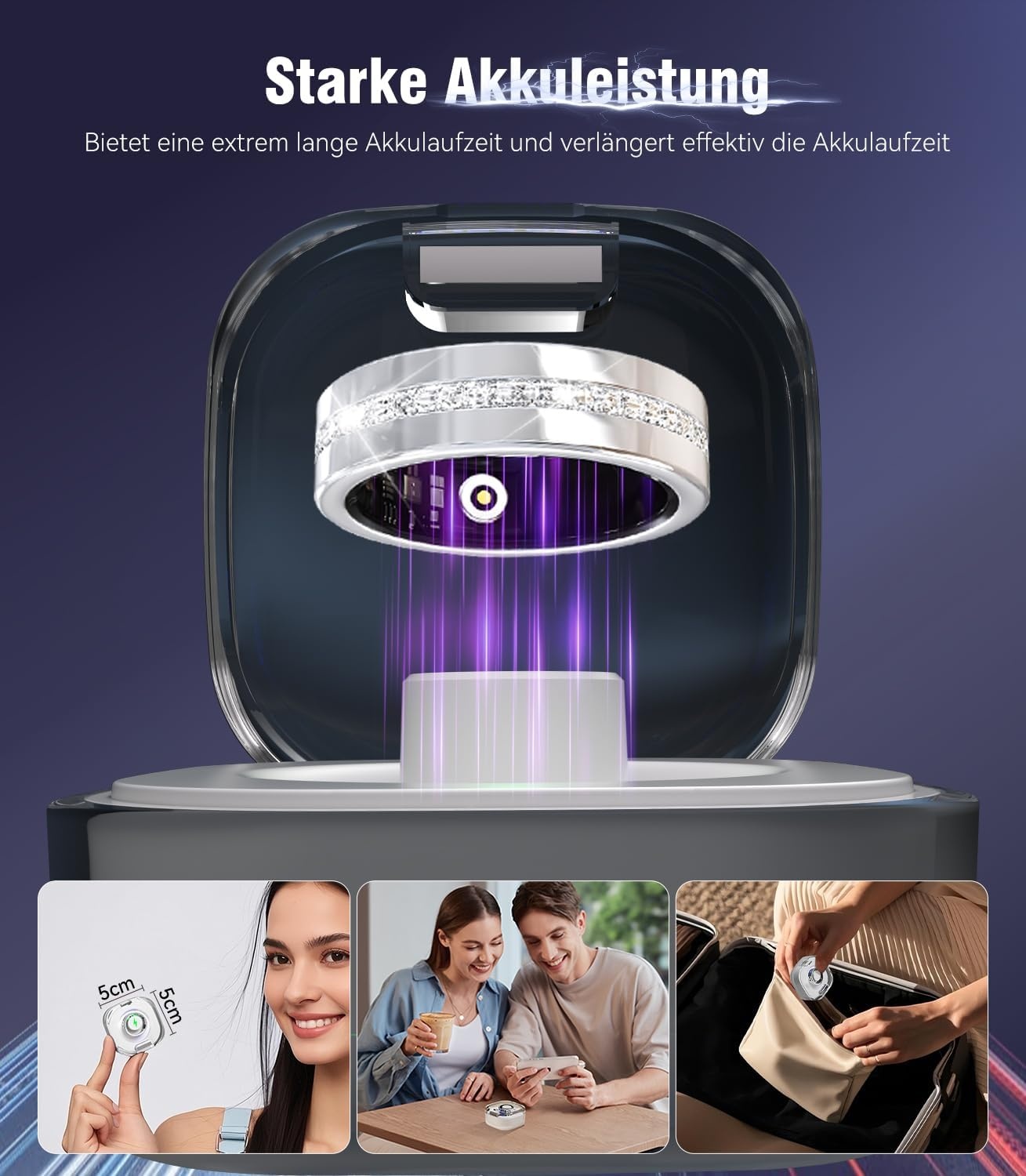 Smart Ring Fitness Tracker Dames - Goud Kleur, 59% Korting