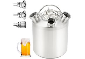 Bierreinigingsvat 10L RVS 304 | 3-kops reiniging