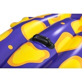 BESTWAY - Opblaasbare Salamander Zwemband - 41502 - Paars - Vinyl - 190cm x 119cm - Splashin' Salamander - Speelgoed voor Kinderen en Volwassenen - Zwembad - Berijdbaar - Handvat - XXL - Vanaf 3 jaar