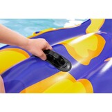 BESTWAY - Opblaasbare Salamander Zwemband - 41502 - Paars - Vinyl - 190cm x 119cm - Splashin' Salamander - Speelgoed voor Kinderen en Volwassenen - Zwembad - Berijdbaar - Handvat - XXL - Vanaf 3 jaar