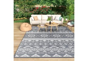 Buitentapijt Boho Grijs 240x300 cm - 34% Korting!