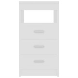 vidaXL Ladekast 40x50x76 cm bewerkt hout wit