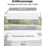 Opvouwbare Badkuipafdekking 70x170cm Wit - 68% Korting!