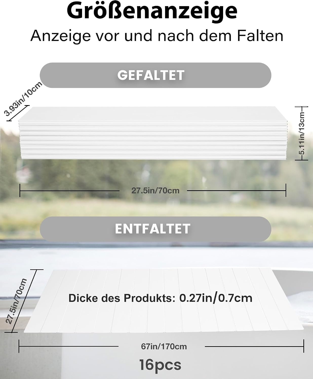 Badkuipafdekking 70x170cm PVC - Opvouwbaar & Waterdicht (61% Korting)
