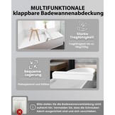 Badkuipafdekking 70x170cm PVC - Opvouwbaar & Waterdicht (61% Korting)