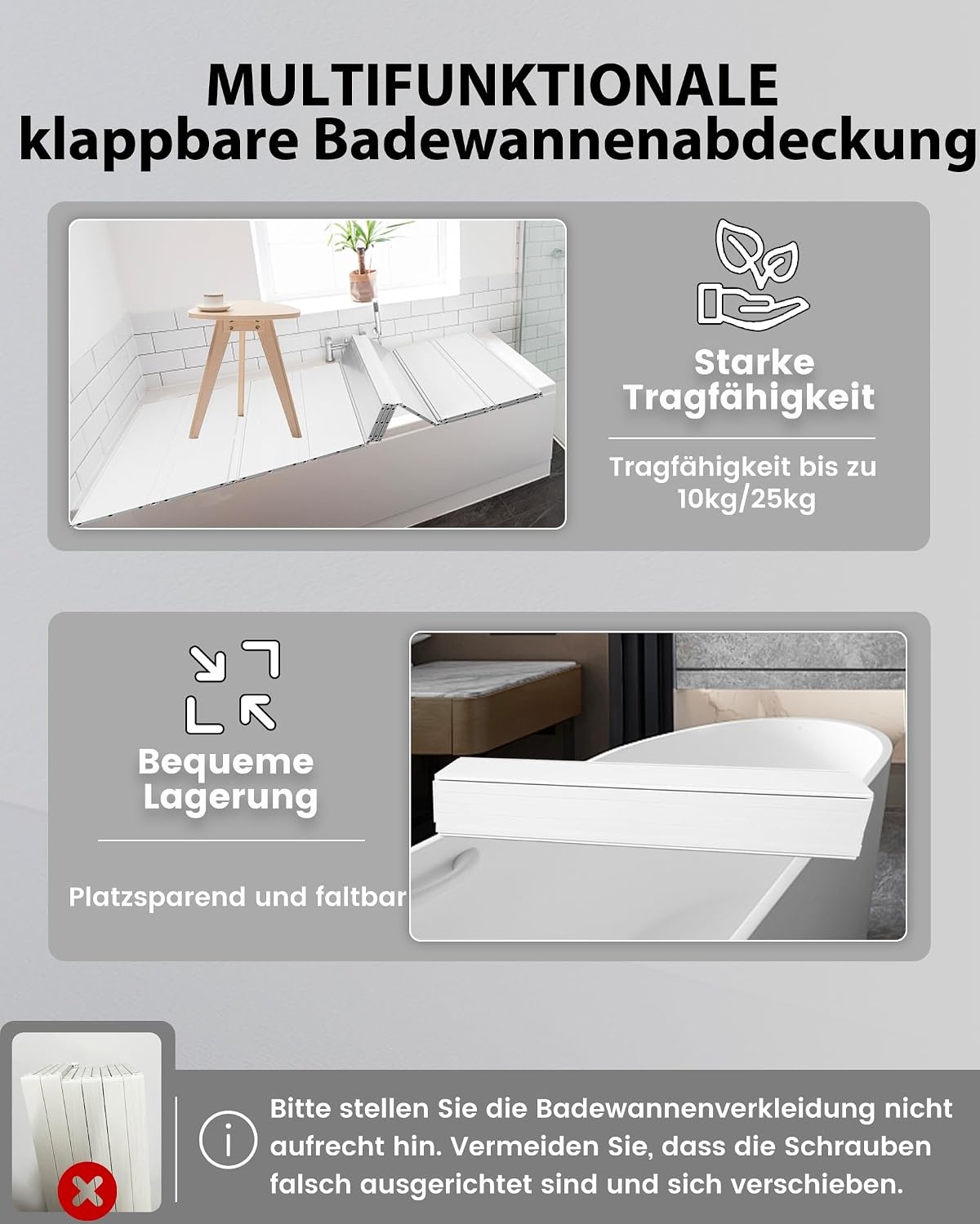 Badkuipafdekking 70x170cm PVC - Opvouwbaar & Waterdicht (61% Korting)