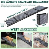 Snagle Paw Opvouwbare Hondenloopplank - 180 x 50 cm - Zwart