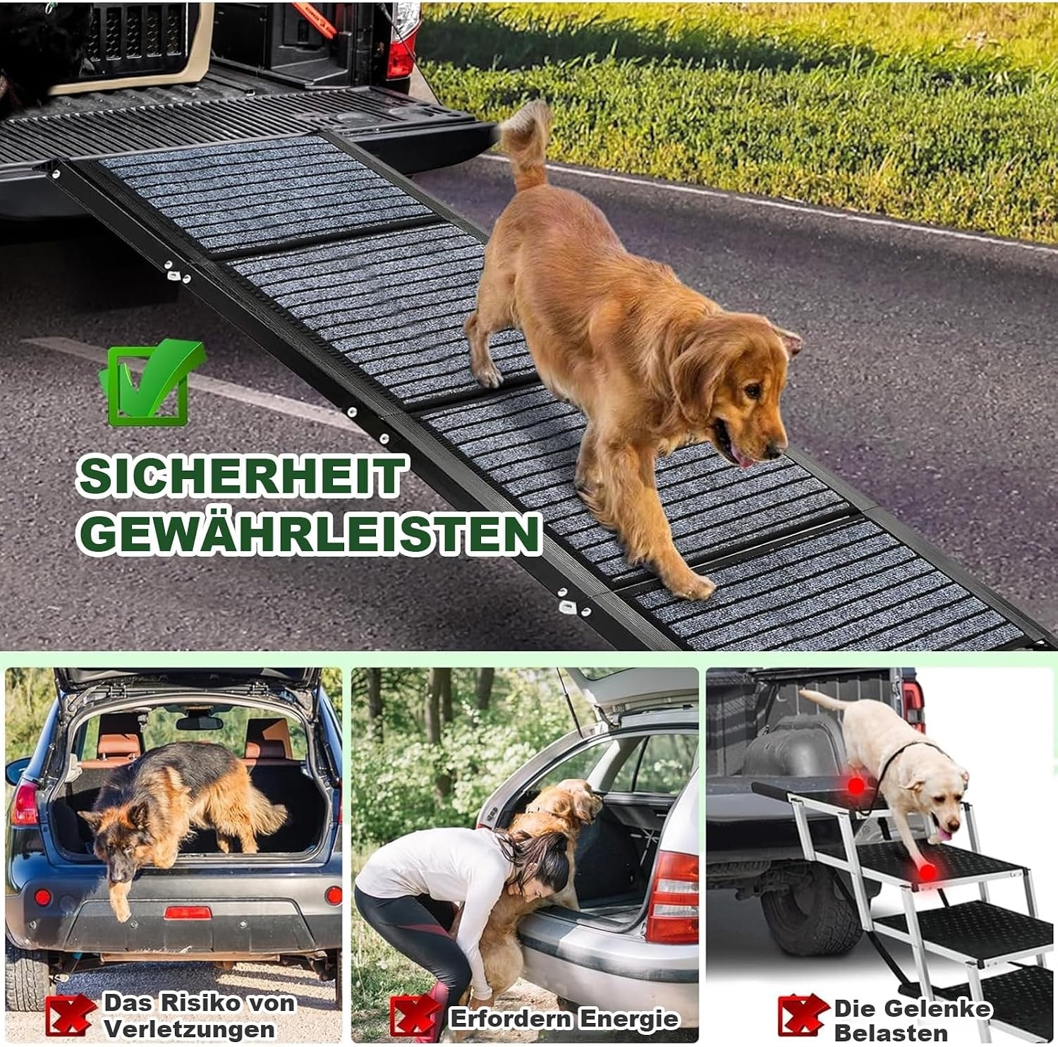 Snagle Paw Opvouwbare Hondenloopplank - 180 x 50 cm - Zwart
