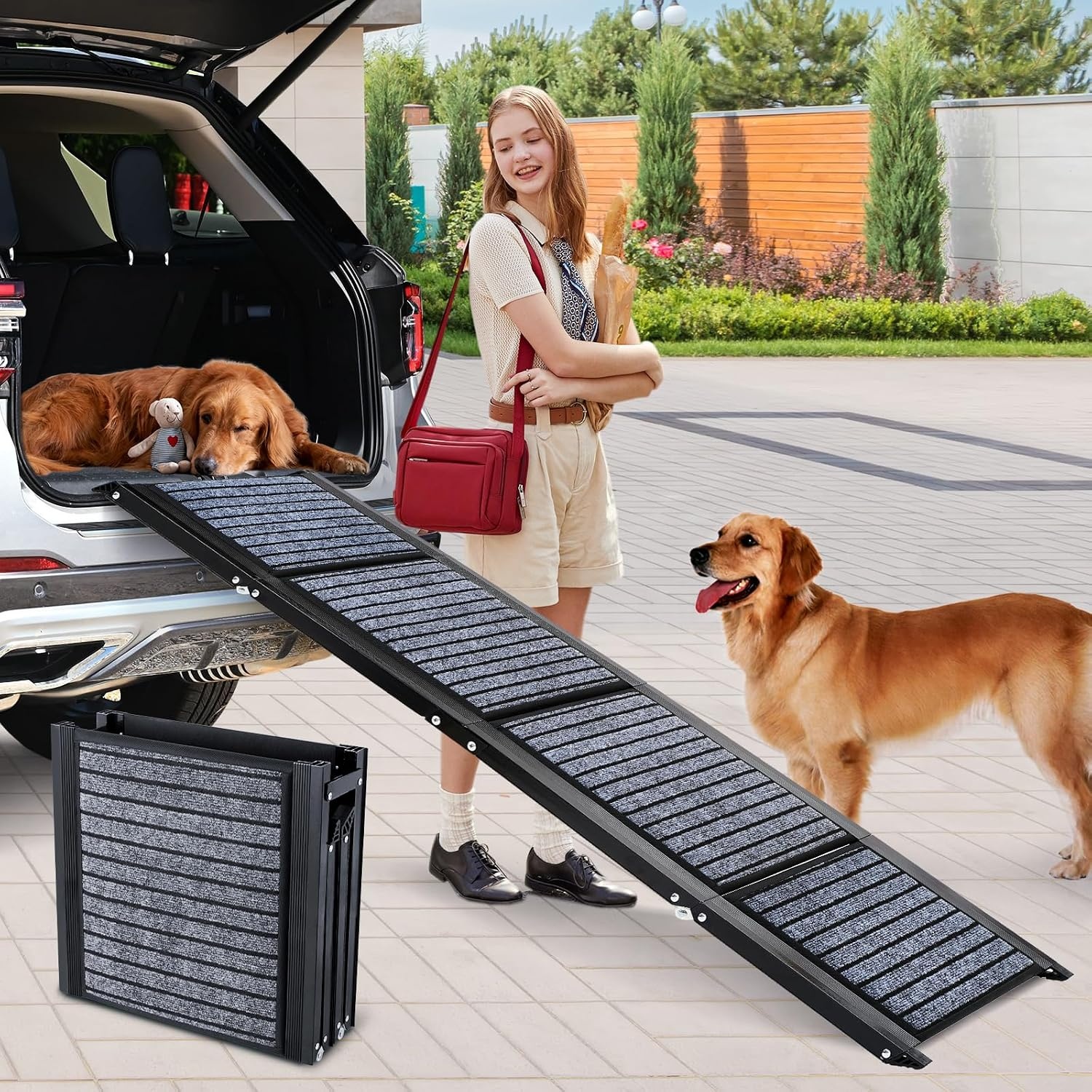 Snagle Paw Opvouwbare Hondenloopplank - 180 x 50 cm - Zwart