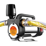 Brandstofoverdracht pomp kit, 12GPM draagbare elektrische zelfaanzuigende 12V 990W Diesel Transfer Pomp met automatische uitschakelmaatmondstuk 6 meter slang voor diesel, kerosine, machine,