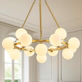 Moderne Gold Wandleuchte 2 Stück,Vintage Wandlampe mit Glasschirm für Wohnzimmer Schlafzimmer Nachttisch Esszimmer Hotel