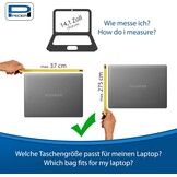 Pedea Trend Laptop Sleeve - 14,1 inch - Zwart