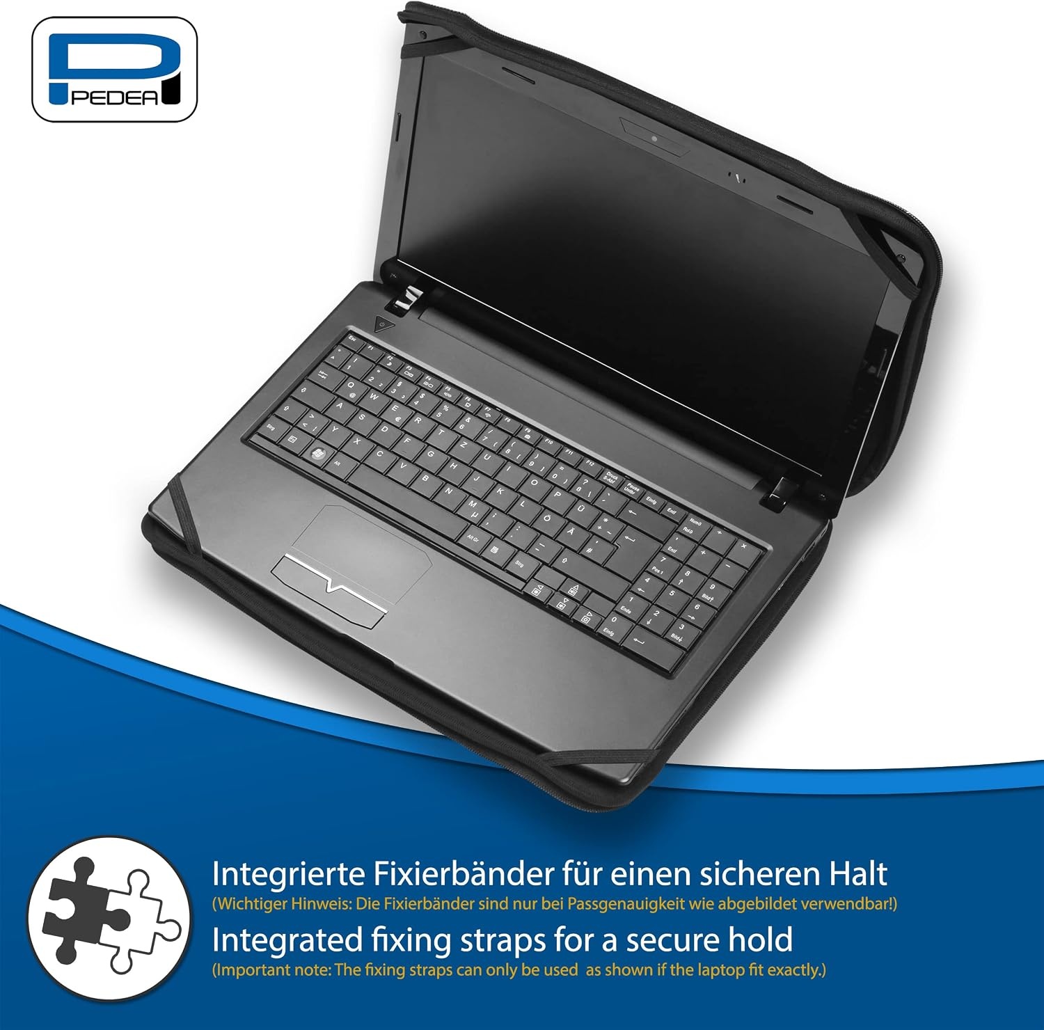 Pedea Trend Laptop Sleeve - 14,1 inch - Zwart
