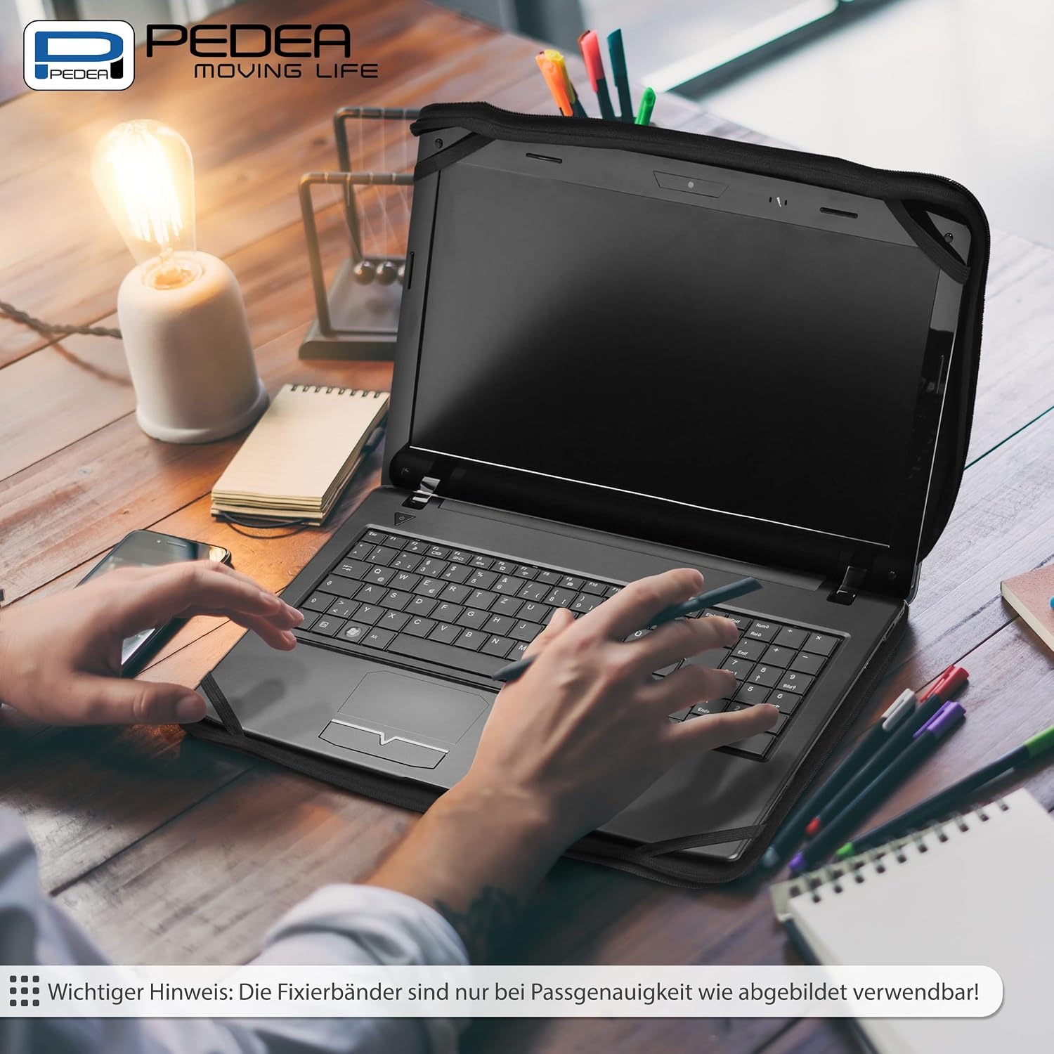 Pedea Trend Laptop Sleeve - 14,1 inch - Zwart