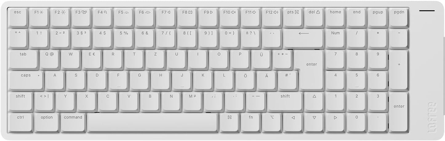 LOFREE Flow2 Low-Profile Mechanisch Toetsenbord 100-toetsen QWERTZ - Zilver