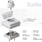 LOFREE Flow2 Low-Profile Mechanisch Toetsenbord 100-toetsen QWERTZ - Zilver