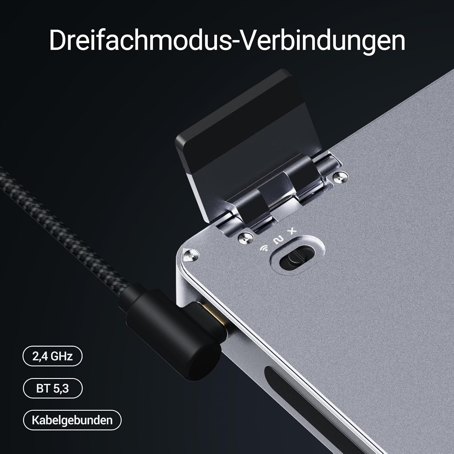 LOFREE Flow2 Low-Profile Mechanisch Toetsenbord 100-toetsen QWERTZ - Zilver