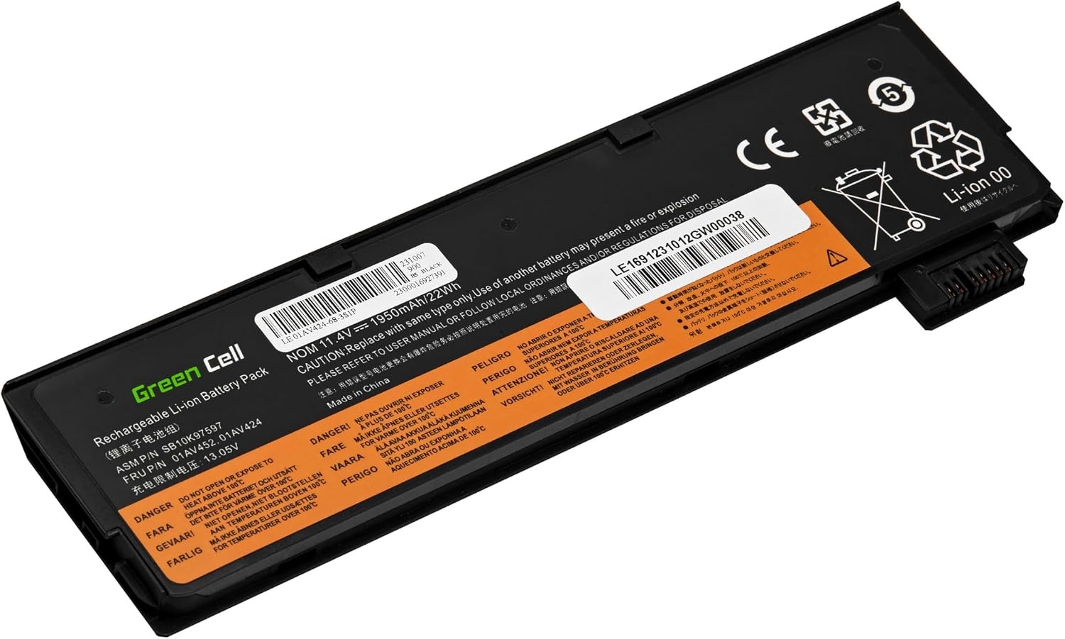 Green Cell Laptop Batterij voor Lenovo ThinkPad A475 A485 P51S P52S T25 T470 T480 T570 T580 / 01AV422 01AV423 01AV424 01AV425 01AV426 01AV427
