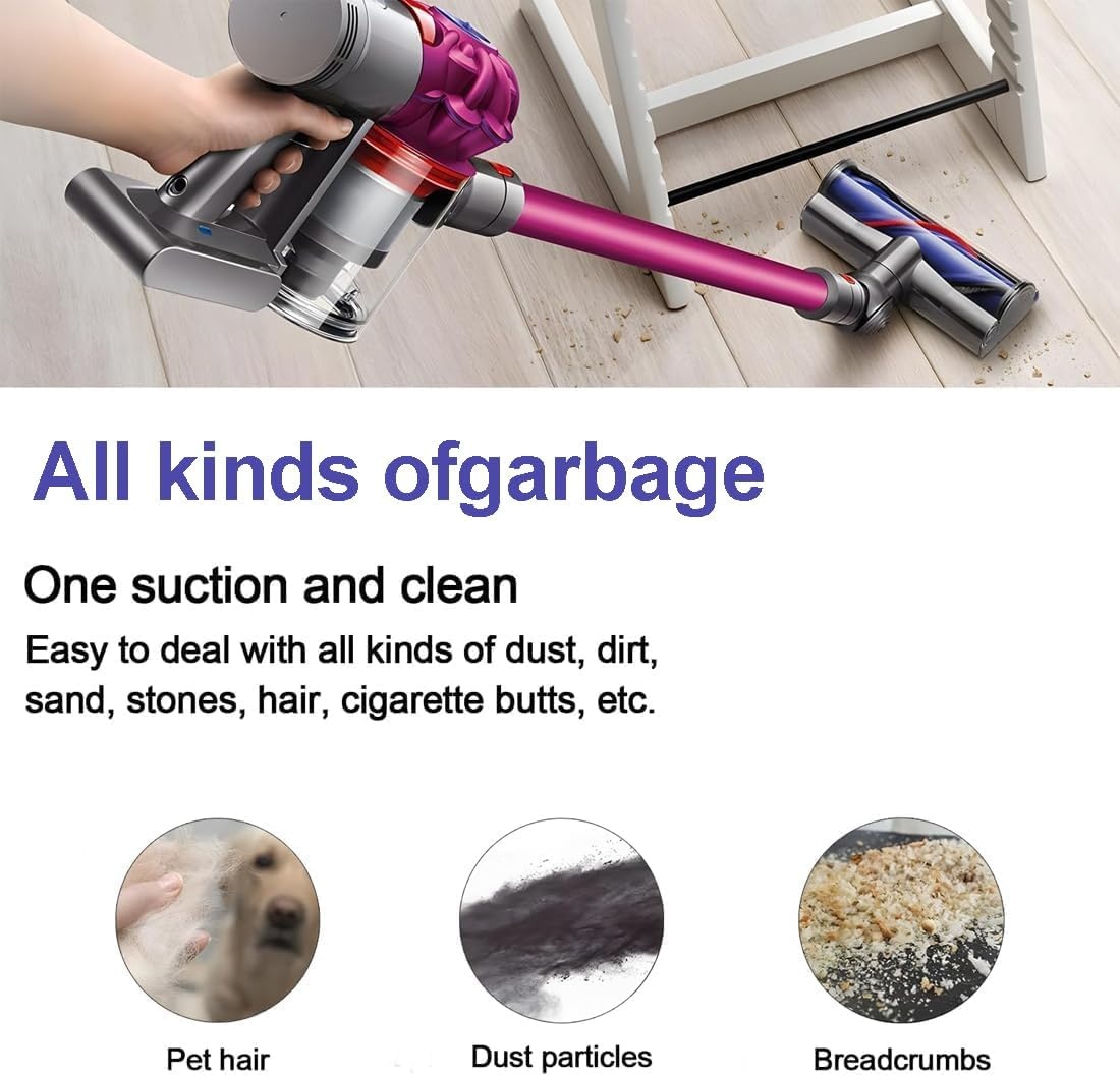Elektrische borstel compatibel met Dyson V7, V8, V10, V11, V15, SV10, SV11, SV12, SV14, reserveonderdeel directe aandrijving, reinigingskop, turbine vloerzuigmond, accessoires voor turboborstel voor