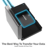 SABRENT SSD/HDD 2,5/3,5 inch docking station, USB 3.2 Gen1 harde schijf, SATA naar usb behuizing met voeding 12v, harde schijf externe adapter case type A met 1,8m kabel, zonder gereedschap (EC-DFLT)