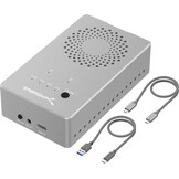 SABRENT SSD/HDD 2,5/3,5 inch docking station, USB 3.2 Gen1 harde schijf, SATA naar usb behuizing met voeding 12v, harde schijf externe adapter case type A met 1,8m kabel, zonder gereedschap (EC-DFLT)