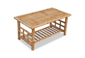 VidaXL Salontafel Bamboe - 90x50x45 cm - 34% Korting