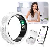 Gouden Smart Ring Android/iOS: Fitness Tracker, Slaap, SpO2, Waterdicht, 59% Korting!