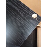 vidaXL Rolkast met plank Zwart eiken 60 x 48 x 81 cm Bewerkt hout