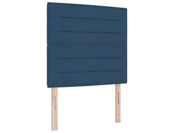 vidaXL Hoofdbord Hoogte Verstelbaar met hoofdeinde Blauw 100 cm Stof