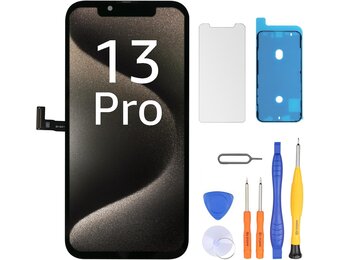 LL TRADER Scherm voor iPhone 13 Pro LCD 6,1 inch (6,1 inch), FHD touchscreen, touchscreen, digitizer, frame, montage en reparatieset U01