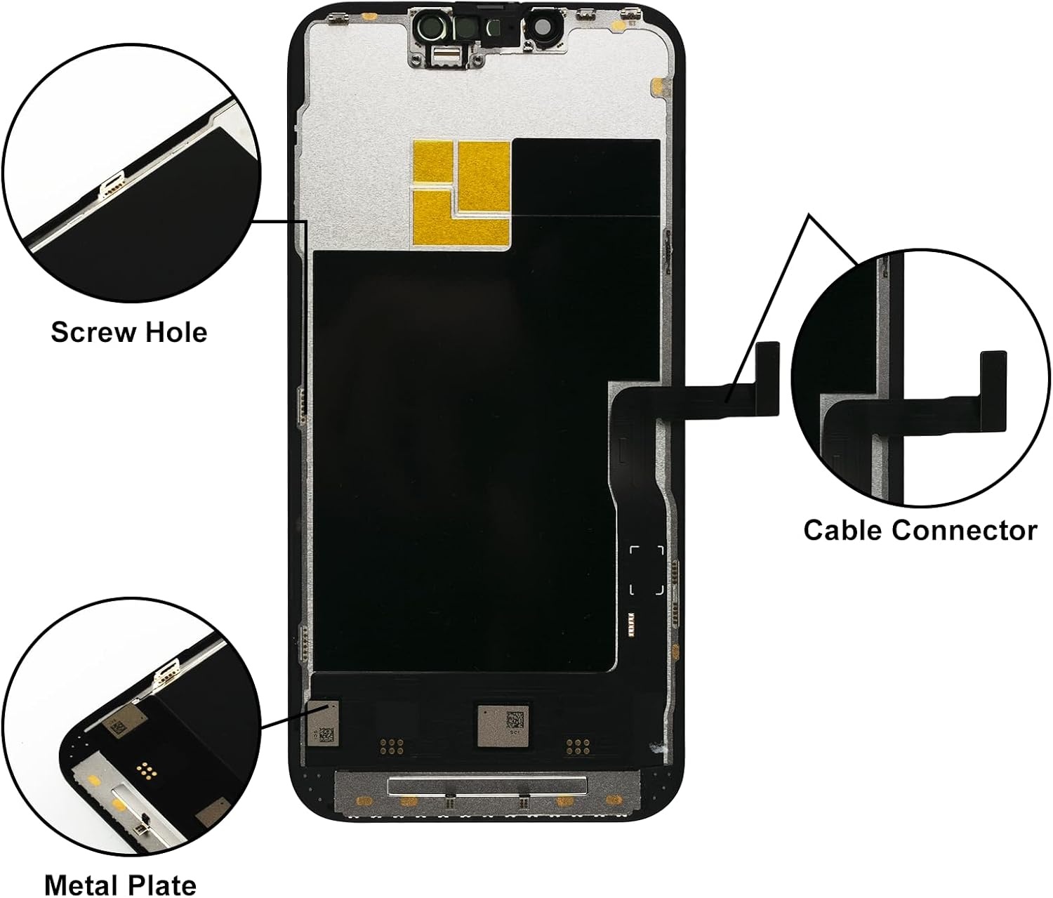 LCD Scherm iPhone 13 Pro 6,1" FHD met Frame & Reparatiekit - 70% Korting