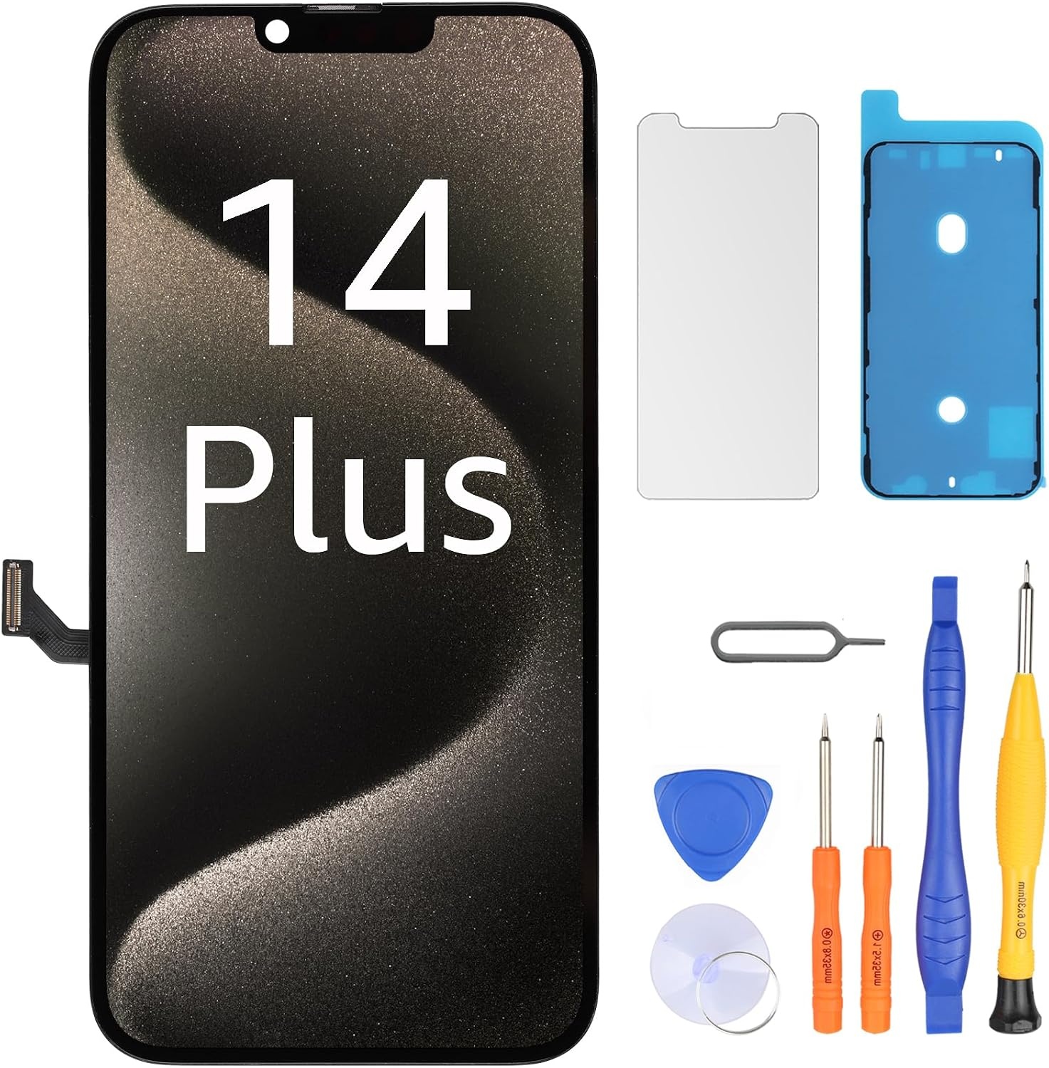 LL TRADER Screen for iPhone 14 Pro LCD 6.1 Inch FHD Touch Screen Digitizer Frame Assembly Repair Kit U01 - Maat iPhone 14 Pro LCD
