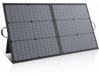 Draagbaar zonnepaneel, 110 W, IP67 waterdicht, opvouwbaar zonnepaneel, kit met 20 V uitgang, 23,5% rendement module voor outdoor, camping, draagbaar powerstation, laptops, campers, campers