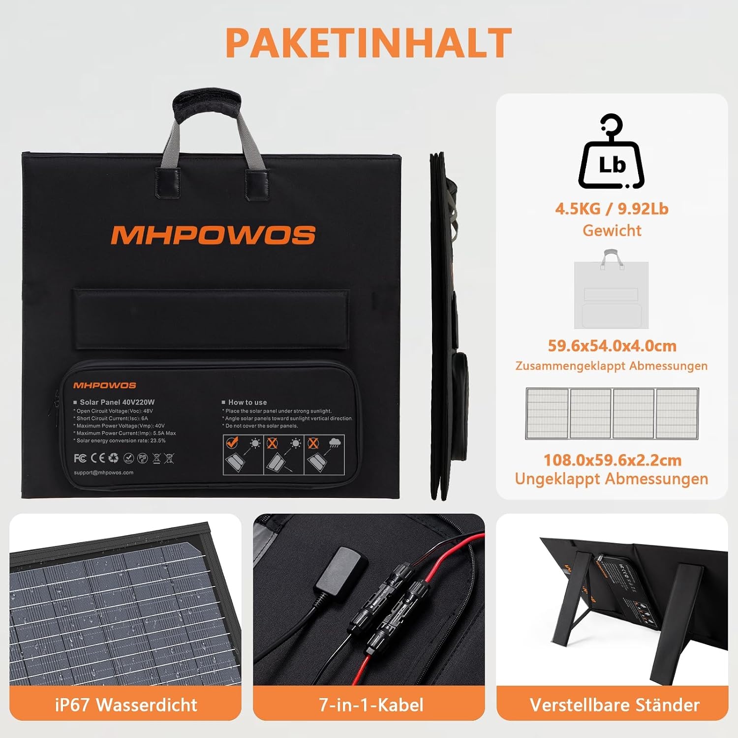 110W Opvouwbaar Zonnepaneel | IP67 Waterdicht | -61%