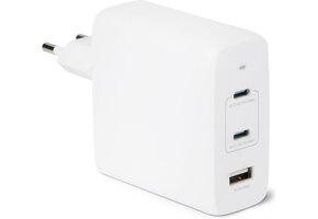 120W USB-C GaN Snellader (Wit) - 3 Poorten