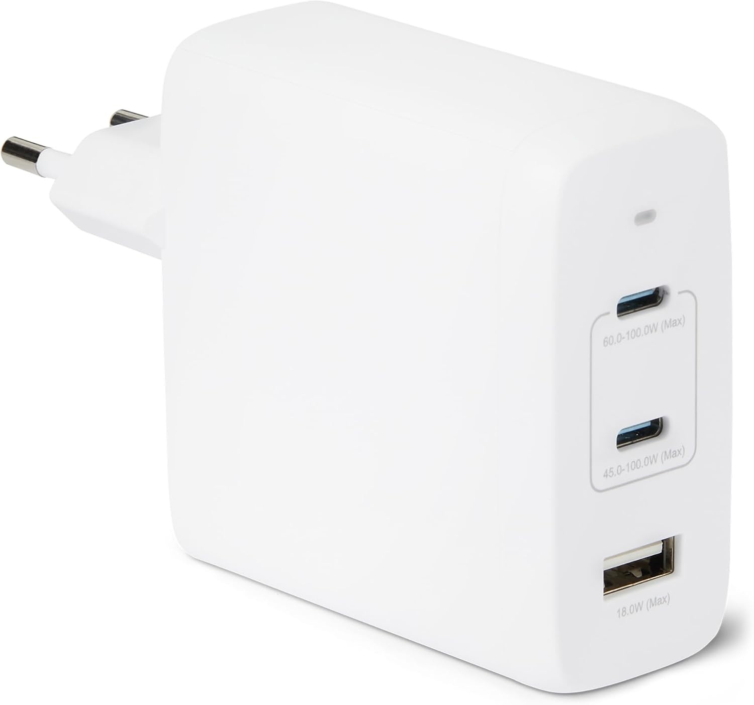 120W USB-C GaN Snellader (Wit) - 3 Poorten