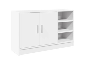Wastafelkast 90 cm Wit - Bewezen Hout met 53% Korting