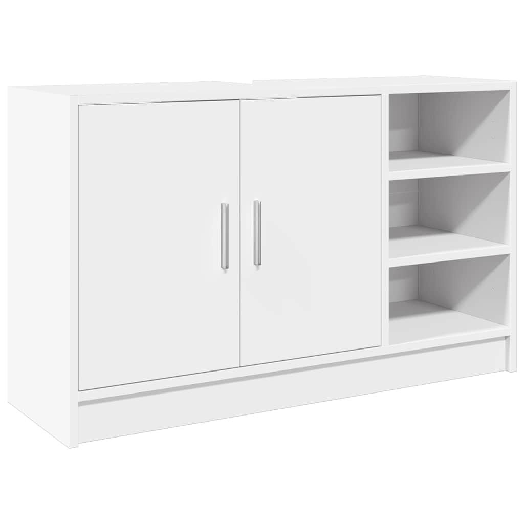 Wastafelkast 90 cm Wit - Bewezen Hout met 53% Korting
