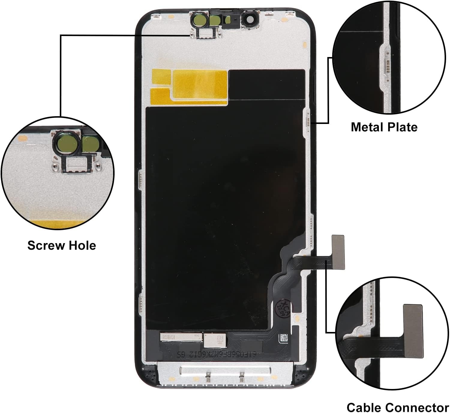 LL TRADER OLED-scherm voor iPhone 13 6,1 inch (6,1 inch), FHD touchscreen, touchscreen, touchscreen, digitizer, montageframe en reparatiesets 2026 - Maat iPhone 13 OLED