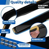 WindschermenVW Golf MK7 MK8 2012-2025 | Zijruitdeflectoren 4 Stuks | 59% Korting