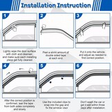 WindschermenVW Golf MK7 MK8 2012-2025 | Zijruitdeflectoren 4 Stuks | 59% Korting