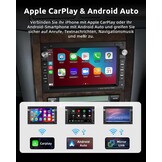 ESSGOO 7 Inch Android 15 Autoradio voor VW, Skoda en Seat - 2GB RAM & 64GB ROM - CarPlay & Android Auto