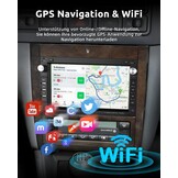 ESSGOO 7 Inch Android 15 Autoradio voor VW, Skoda en Seat - 2GB RAM & 64GB ROM - CarPlay & Android Auto